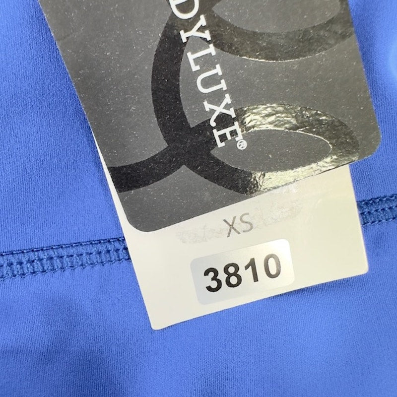 Kady Luxe Cosmo Leggings High Rise Elastic Waist Mesh Royalty Blue Womens XS
