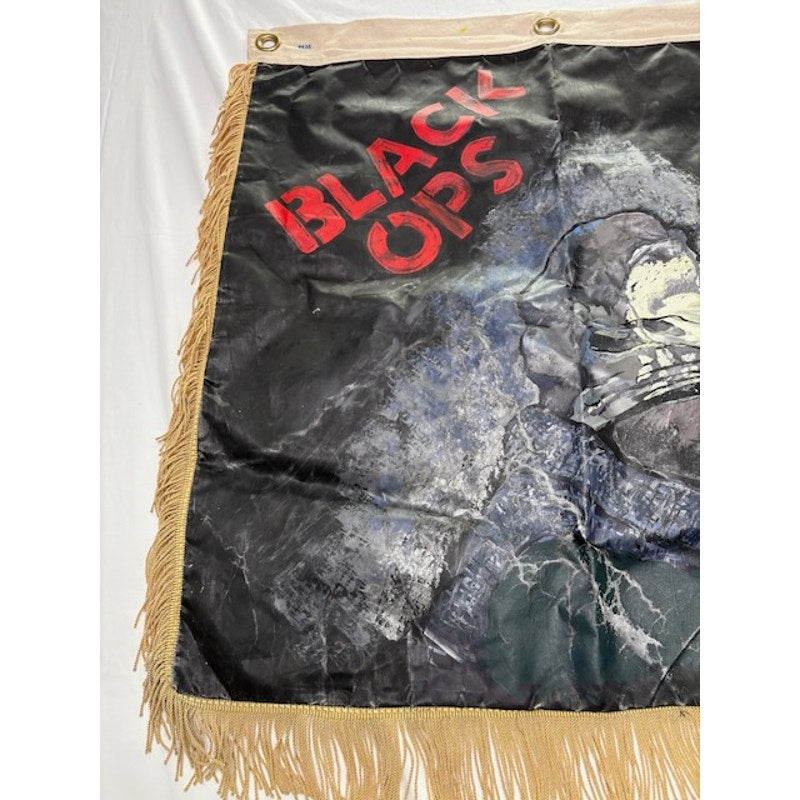 Black Ops Military Banner Flag Fringe Sniper Graphic Tactical Wall Decor