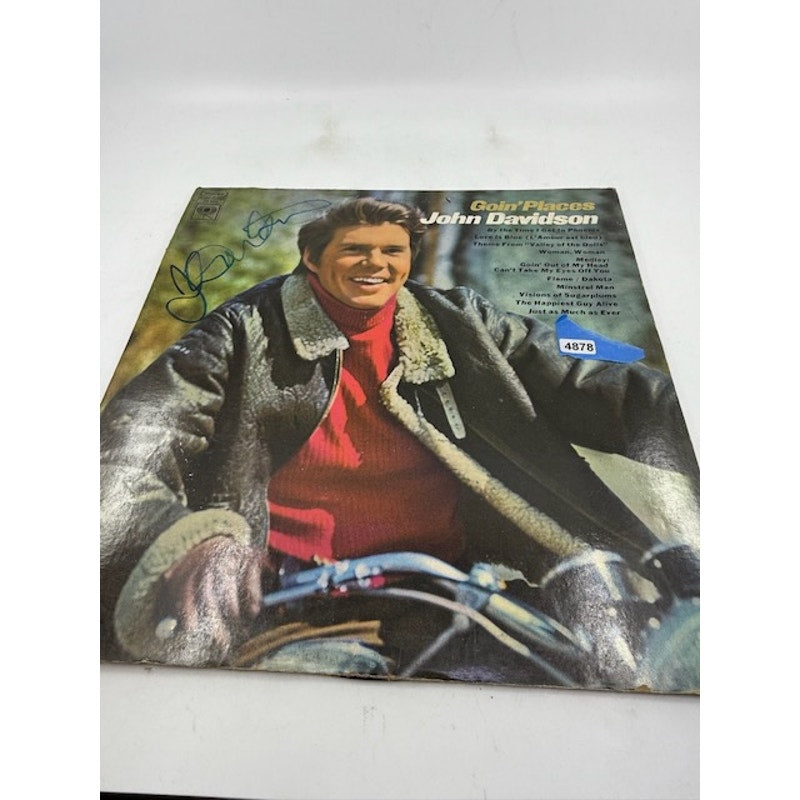 SIGNED John Davidson – Goin' Places Vinyl Album Record
