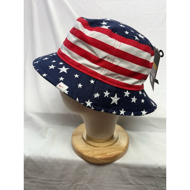 Nike Reversible Bucket Hat USA Flag Red White Blue Adult Unisex Size S/M