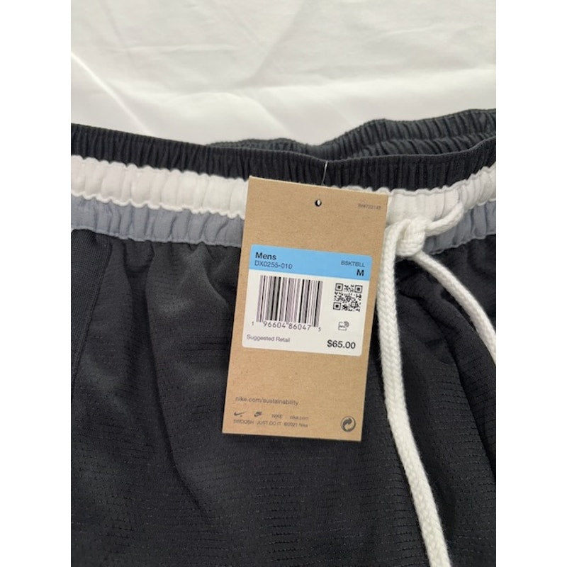 Nike Dri-FIT DNA Basketball Shorts Elastic Waist DX0255-010 Black Mens Sz M