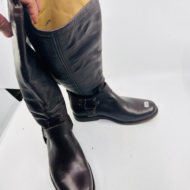 Frye Phillip Harness Riding Dress Boots 76850 Leather Brown Womens Sz 6.5B