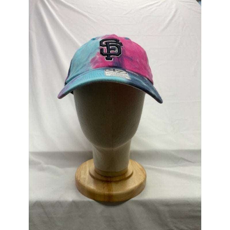 47 Brand SF Giants Clean Up Adjustable Hat MLB Tie Dye Multi Womens OSFM
