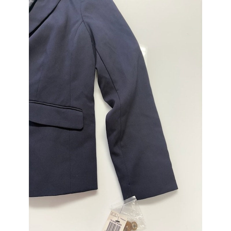 Charter Club Blazer Two Button Front Notched Lapel Navy Blue Womens Size 10P