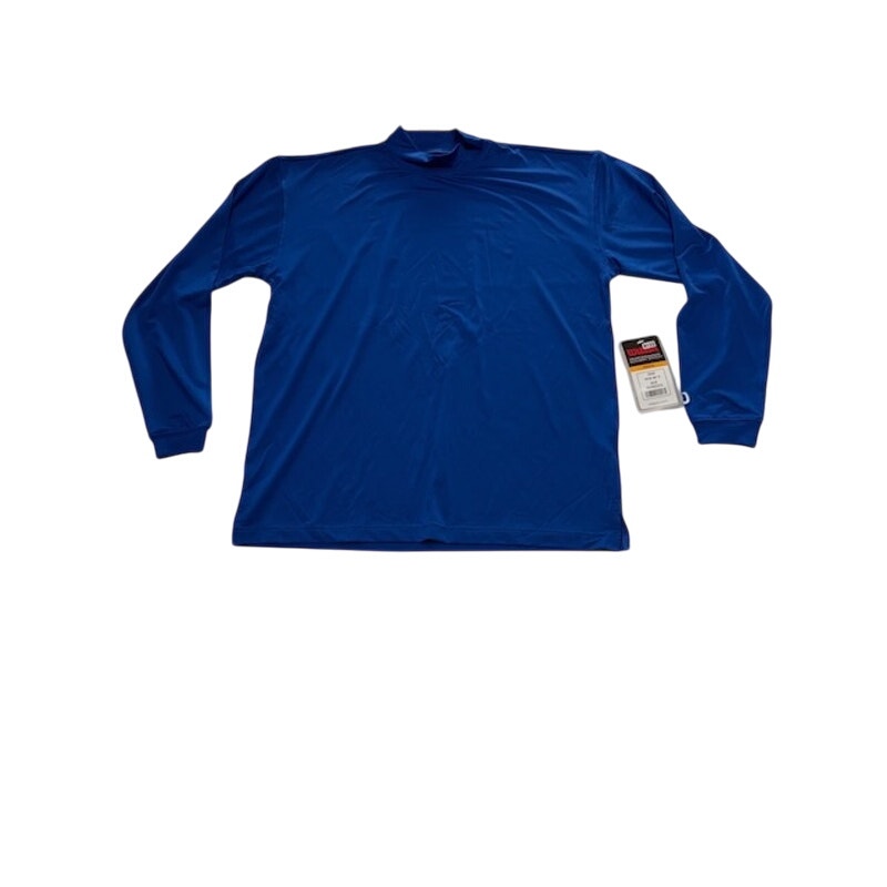 Wilson Long Sleeve Performance Shirt High Neck Pullover Blue Mens Size M