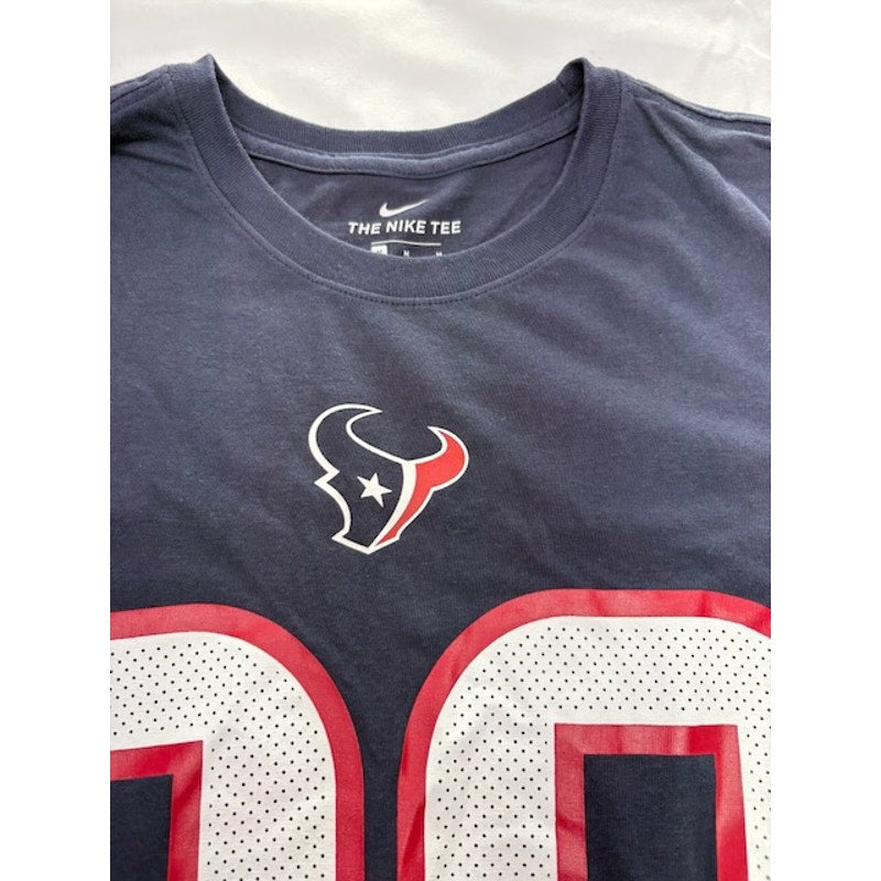 Nike Dri-Fit Houston Texans Watt #99 T-Shirt Short Sleeve Blue Mens Size M