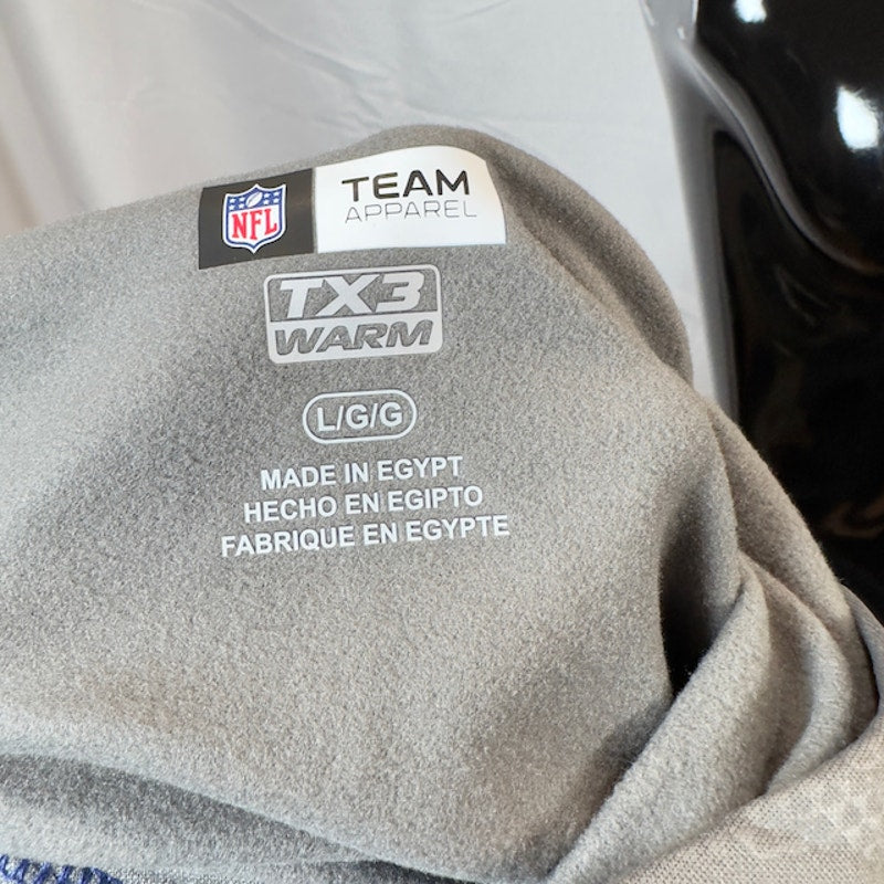 NFL Team Apparel New York Giants Fuse Hoodie Pullover TX3 Warm Gray Mens L