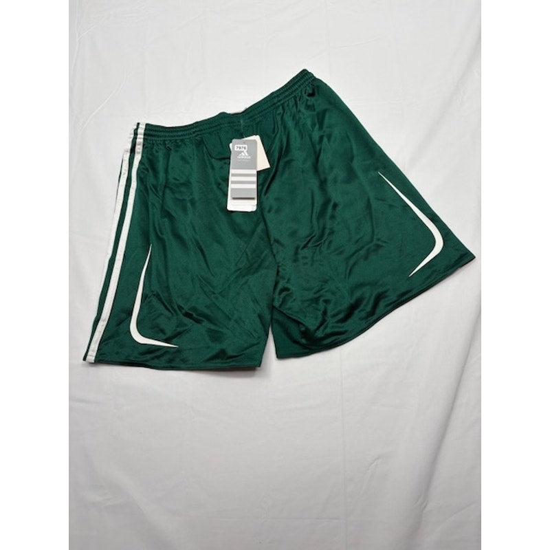 Adidas Football Shorts Clima365 Elastic Waist Forest/White Womens Size M