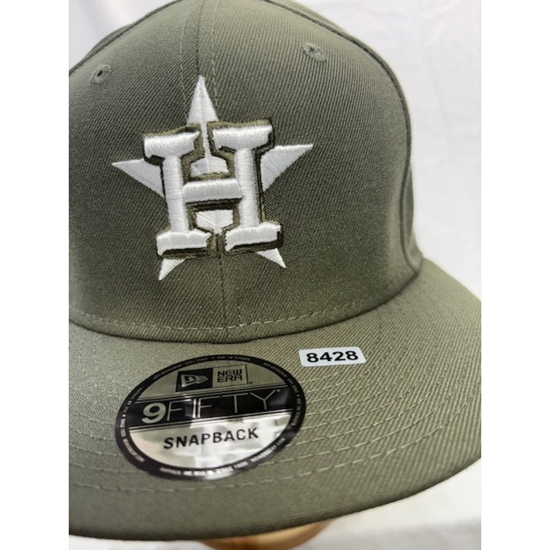 New Era Houston Astros Snapback Hat 9FIFTY MLB Star Logo Green Unisex OSFM