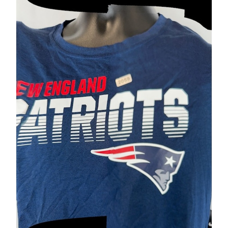 Nike New England Patriots Team Sideline Performance T-Shirt Blue Youth Size XL