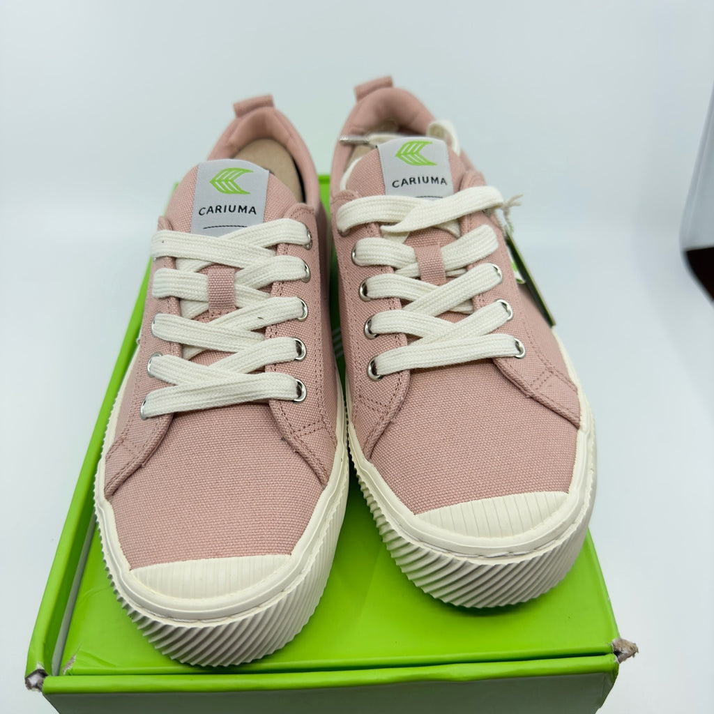 Cariuma Oca Low Top Lace Up Canvas Sneakers Shoes Rose Pink Unisex W8/M6.5