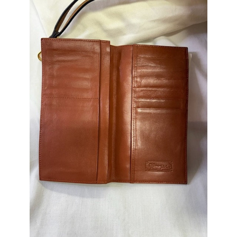 MCM Liz Reversible Visetos Cognac Shopper Tote Bag With Wallet Set Brown Large