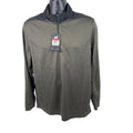Nike Golf Player Shirt Half Zip Pullover Long Sleeve Dri-Fit Olive/Gray Mens Size L