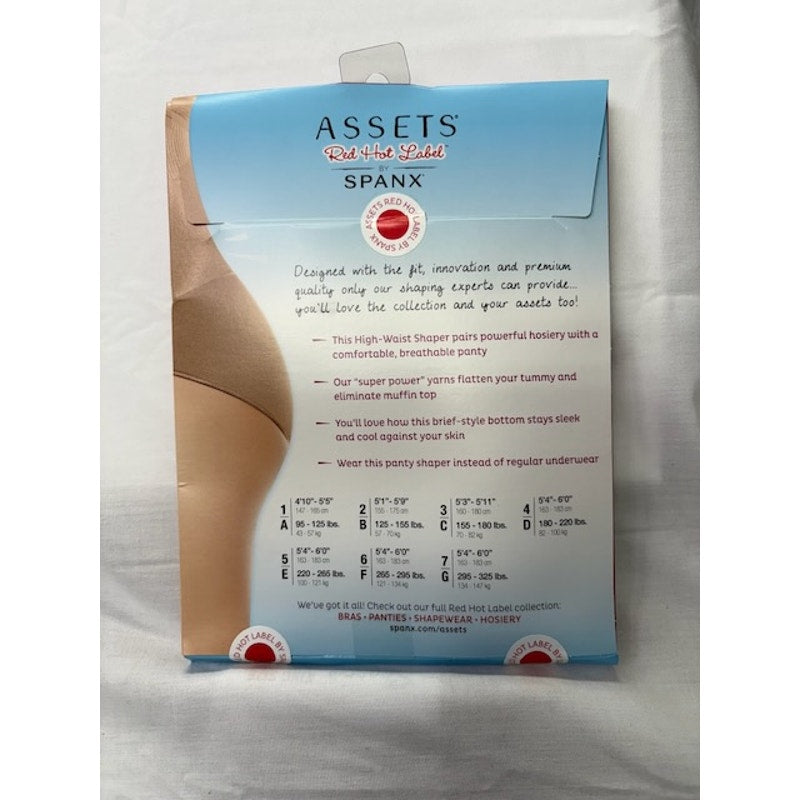 ASSETS Red Hot Label by Spanx Super Control High-Waist Pantie Black Size 6