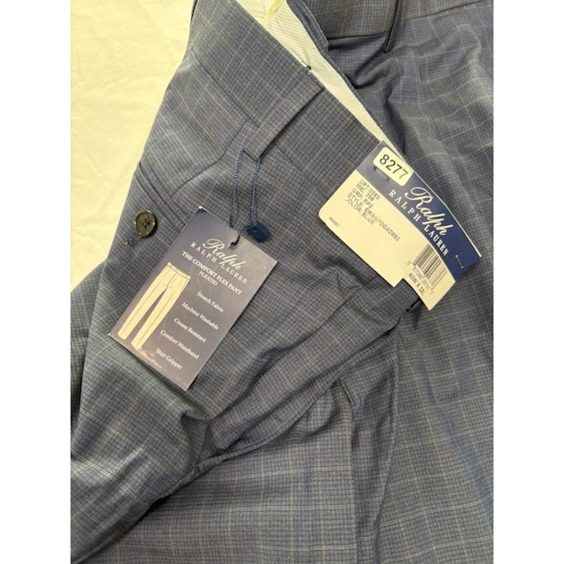 Ralph by Ralph Lauren Dress Pants High Rise Tapered Leg Blue Mens Size 40x32