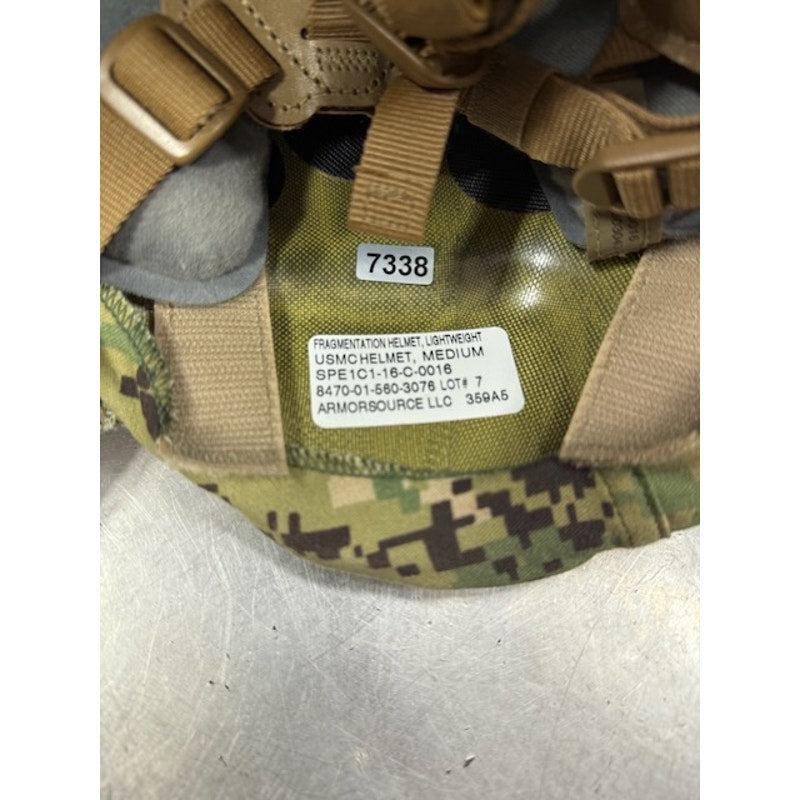 ArmourSource U.S.M.C Fragmentation Lightweight Ballistic Helmet Green Size M