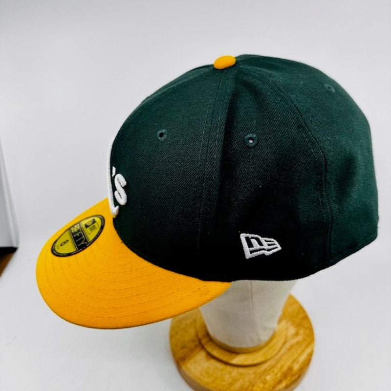 New Era Oakland Athletics 59Fifty Cap Fitted Green Yellow Mens One Size