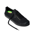 Cariuma Oca Low Top Lace Up Organic Canvas Sneakers Black Unisex W7.5 M6