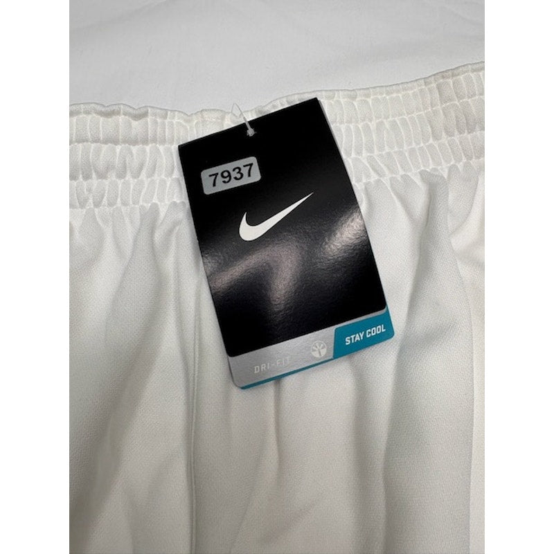 Nike Dri-Fit Football Soccer Shorts Elastic Waist Pull-On White Mens Size XL