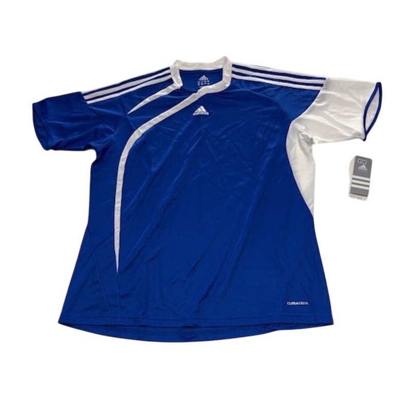 Adidas Tiro Soccer Football Jersey Short Sleeve Cobalt/White Womens Size XL