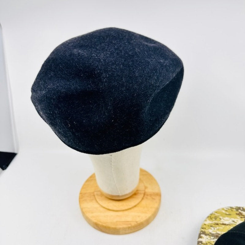 Pendleton Wool Beret Cap Driving Casual Outdoor Felt Black Mens One Size