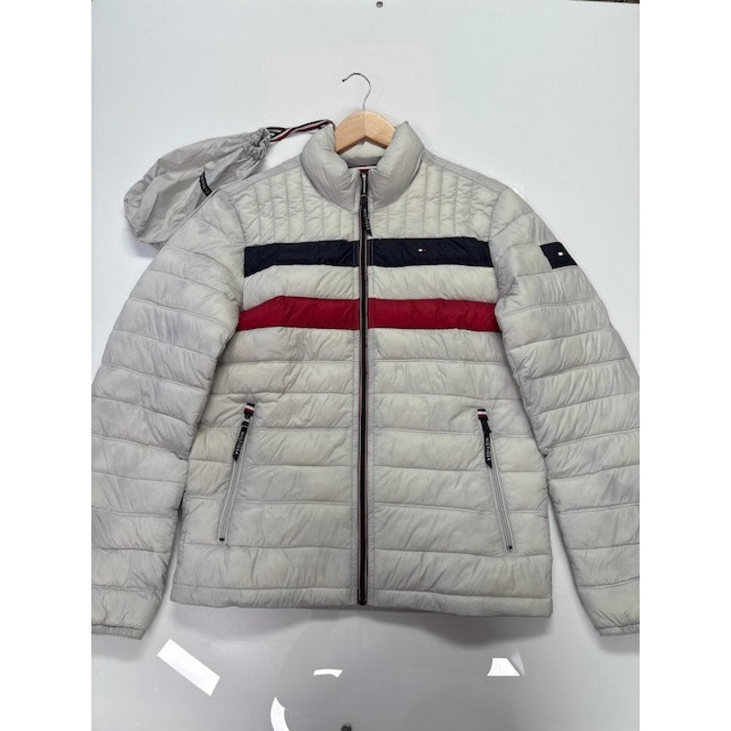 Tommy Hilfiger Quilted Puffer Jacket Packable Jacket Ice Combo Mens Size S