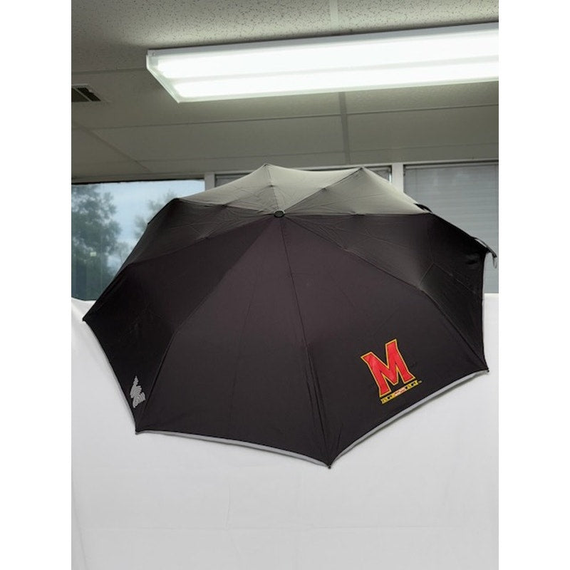 Weatherman Maryland Terrapins Umbrella Travel Compact NCAA Football Black