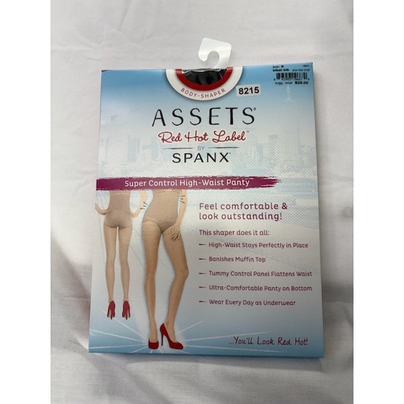 ASSETS Red Hot Label by Spanx Super Control High-Waist Pantie Black Size 6