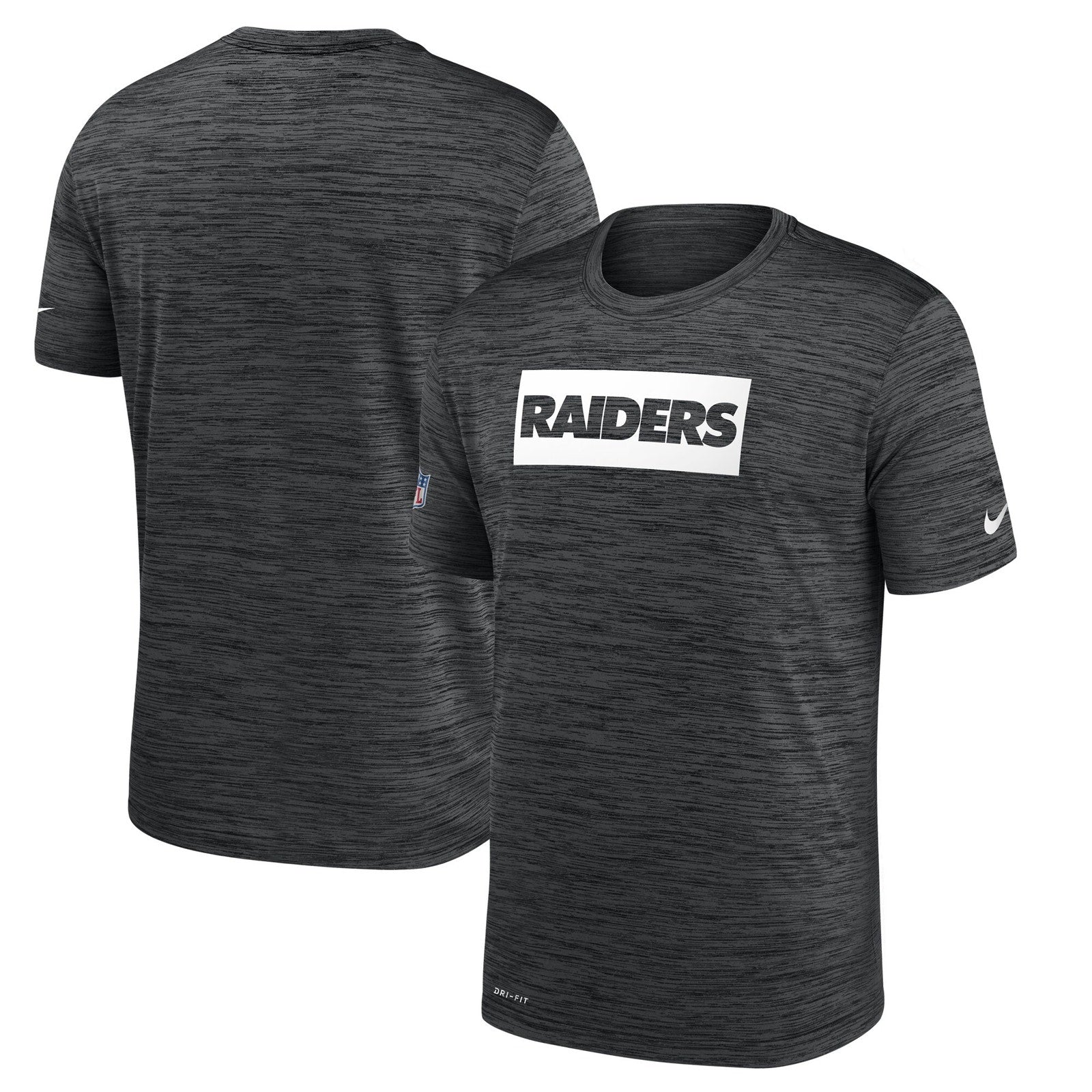 Nike NFL Las Vegas Raiders Legend Velocity Performance T-Shirt Black Mens L