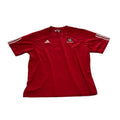 Adidas Kickers Training Jersey Shirt Short Sleeve Crew Neck Red Mens Size L