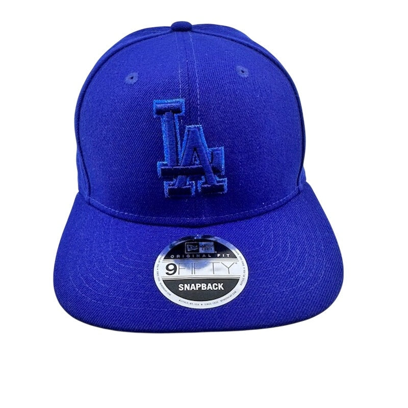 New Era Los Angeles Dodgers Cap Original Fit 9FIFTY Snapback Dark Blue  One Size