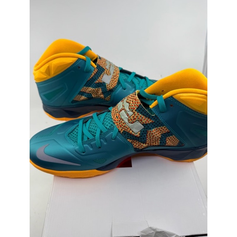 Nike Zoom LeBron Soldier 7 Basketball Shoes 599264-308 Green Mens Size 12