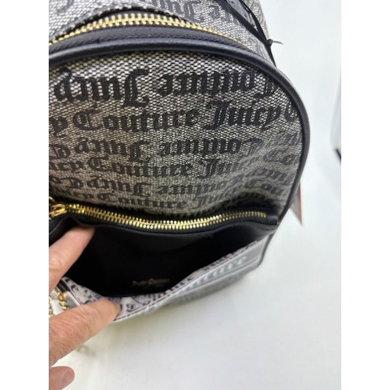 Juicy Couture Lollipop Small Backpack Gothic Printed Status Black/Beige OS