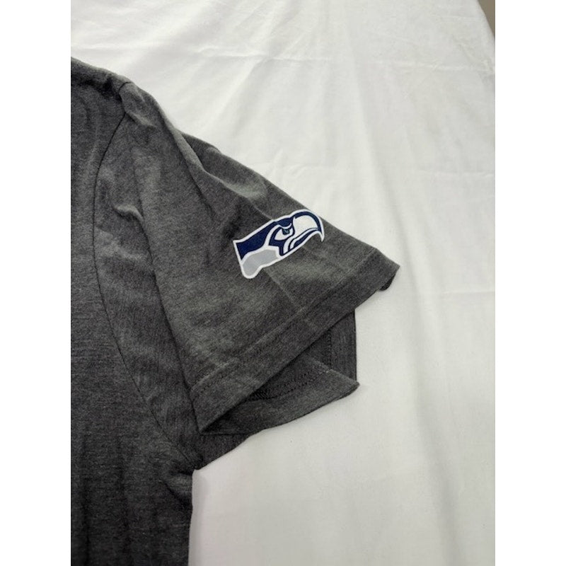 Majestic Seattle Seahawks NFL Interception T-Shirt Triple Peak Gray Size XL
