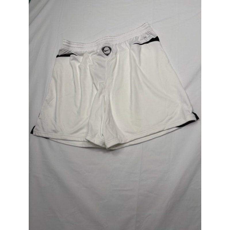 Nike Dri-Fit Football Soccer Shorts Elastic Waist Pull-On White Mens Size XL