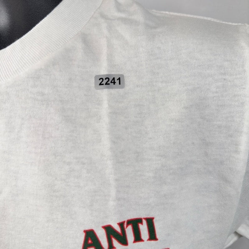 Anti Social Social Club Tee Shirt Short Sleeve Crew Neck Graphic White Size S