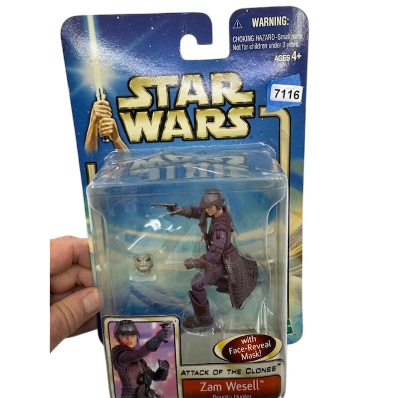 Hasbro Star Wars Attack Of The Clones Sam Wesell Bounty Hunter Action Figure