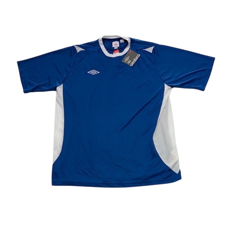 Umbro Manchester Football Jersey Short Sleeve Royal Blue/White Mens Size XXL