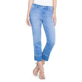 Liverpool Carter Crop Straight Jeans Release Hem Denim Blue Womens Size 16