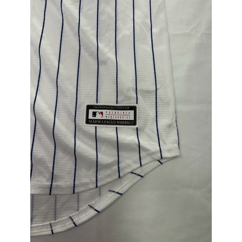 MLB Chicago Cubs Pinstripe Baseball Jersey Bryant #17 White Youth Mens Sz M