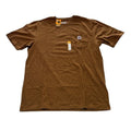 Carhartt Workwear T-Shirt Loose Fit Short Sleeve Brown Mens Size L Tall