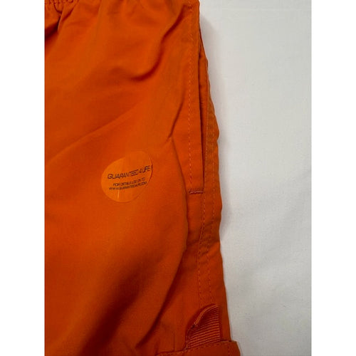 Avia Elastic Waist Athletic Cargo Shorts Pull-On Orange Womens Size XL