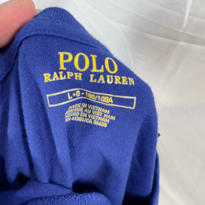 Polo Ralph Lauren T-Shirt Short Sleeves Classic Fit Pony Logo Mens Blue Size L