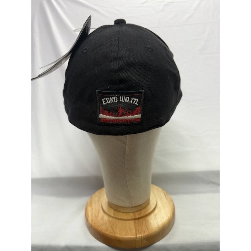 Ecko Unltd Baseball Cap Embroidered Rhino Logo Hat Black Red Mens Size 7 1/2