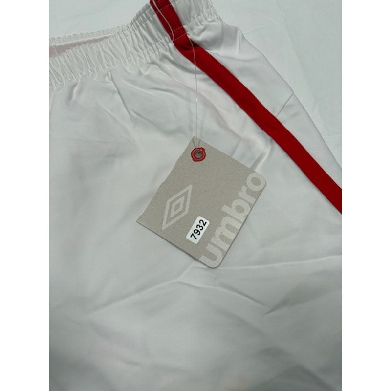 Tailored By Umbro In England Away Football Shorts White/Red Mens Size XXL