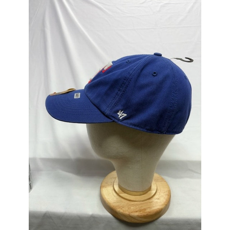 47 Brand Franchise Texas Rangers Curved Brim Baseball Cap Blue Mens Large