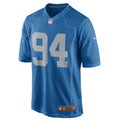 Nike NFL Ziggy Ansah #94 Detroit Lions Throwback Game Jersey Blue Mens Size XXL