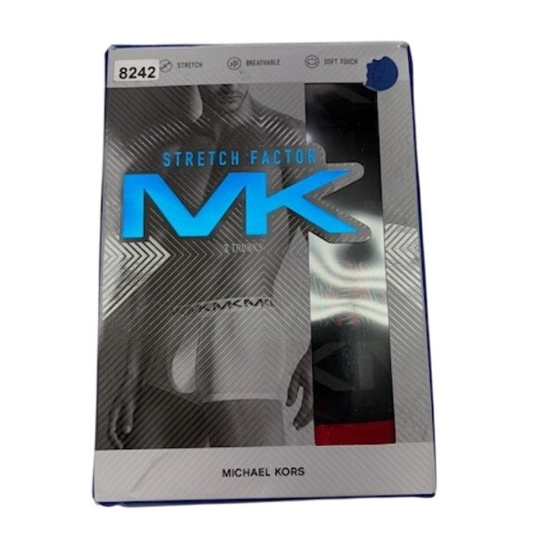 Michael Kors 3 Pack Stretch Factor Trunks Underwear Black Mens Size XL