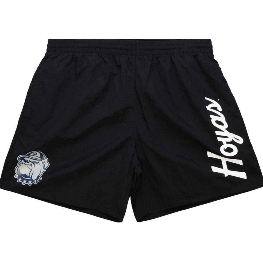 Mitchell & Ness Mens NCAA Team Essentials Nylon Shorts Georgetown University NWT