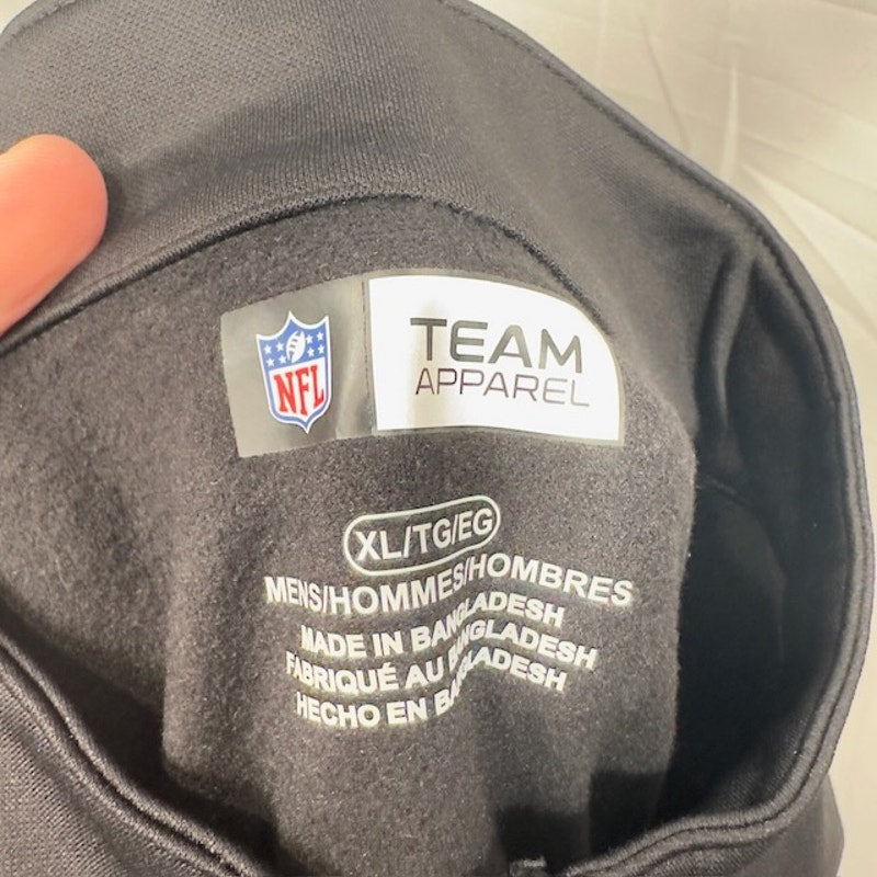 NFL Team Apparel New Orleans Saints Full-Zip Track Jacket Black Mens Size XL